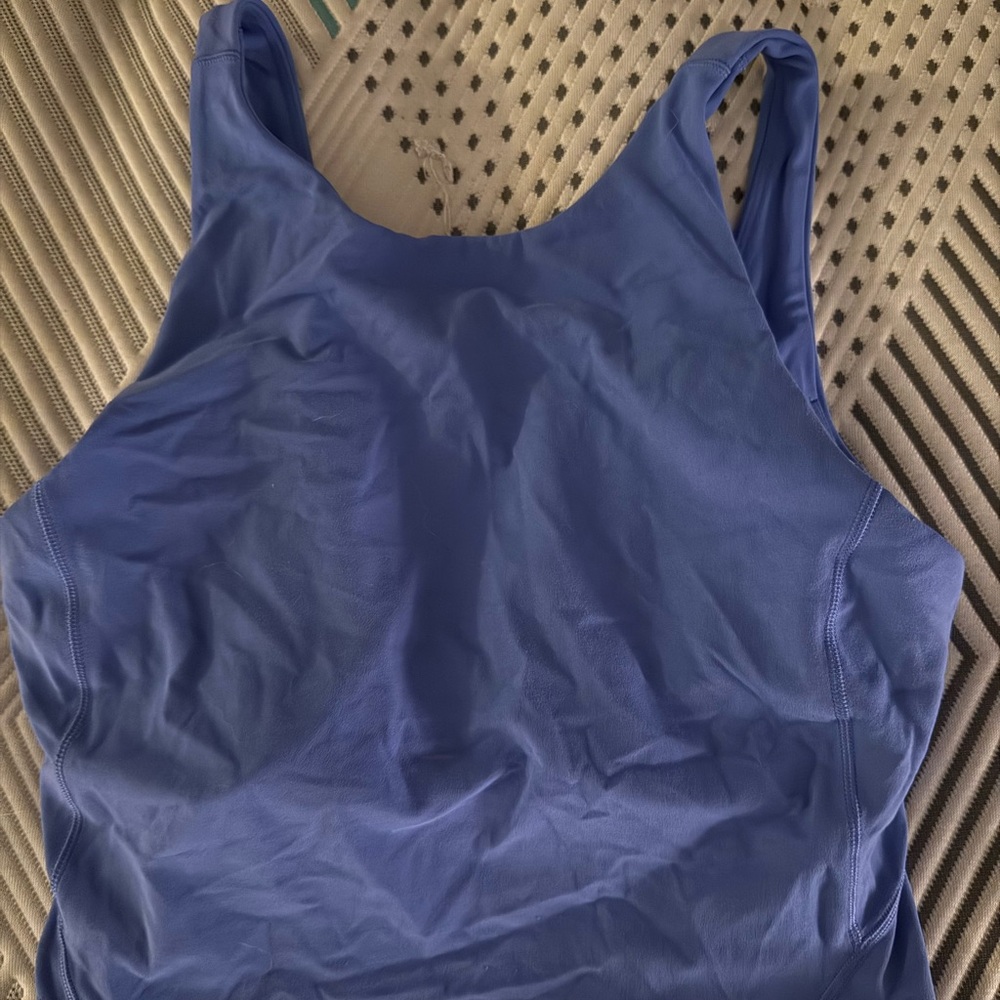 lululemon athletica Blue Crop Top